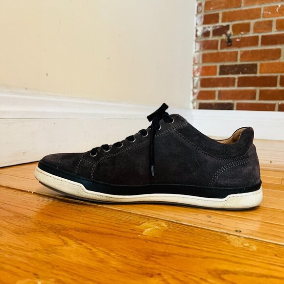 Allen Edmonds Mens Porter Derby Sneaker Size 11 D Grey Suede Lace Up Shoe - Picture 10 of 16